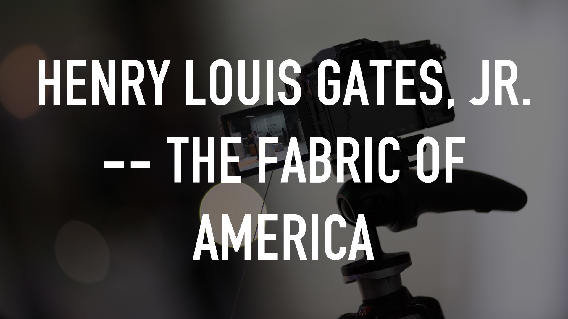 Henry Louis Gates, Jr. -- The Fabric of America
